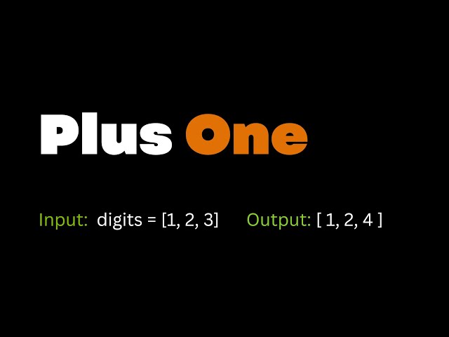 04. Plus One - leetcode | Java DSA LeetCode Solutions
