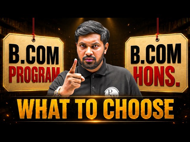 B.Com Program vs B.Com Honors😱🔥 | Salary, Scope & College Comparison
