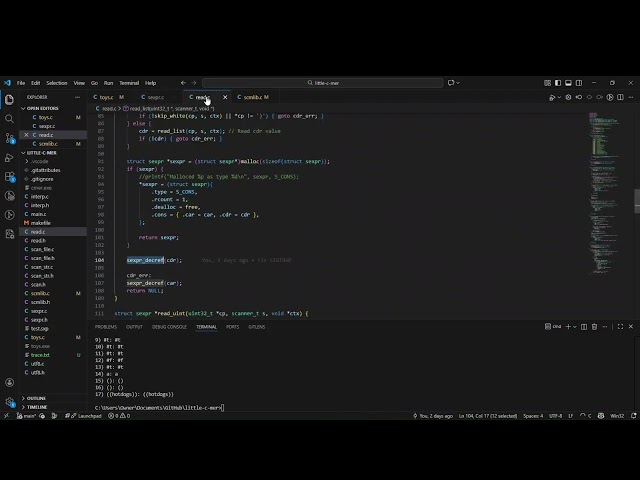 Little C-mer Part 5 - Some Tidying Up