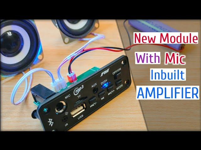 Bluetooth Module With Mic Slot, FM, Pendrive And 2×5W For Speaker Output