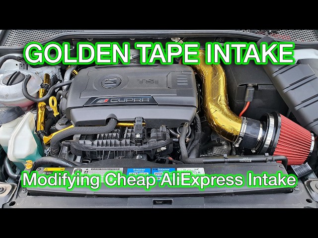 Cheap AliExpress Intake modification! Golden Tape Intake, lowers IAT | Seat Leon Cupra ST 280 EA888