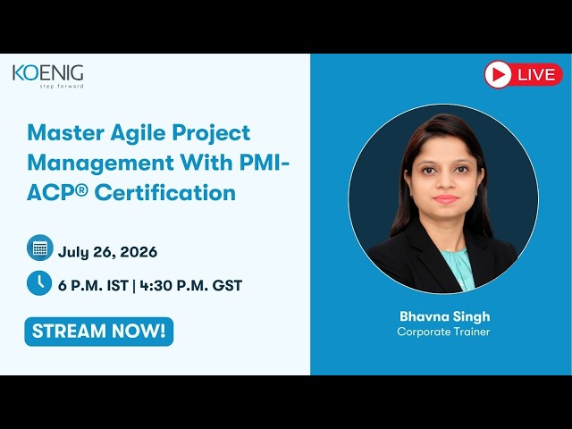Master Agile Project Management With PMI-ACP® Certification