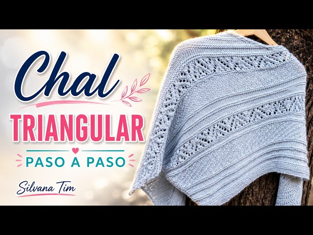 How to Knit a Triangular Shawl with an Interesting Design. Knitting a Shawl No. 846