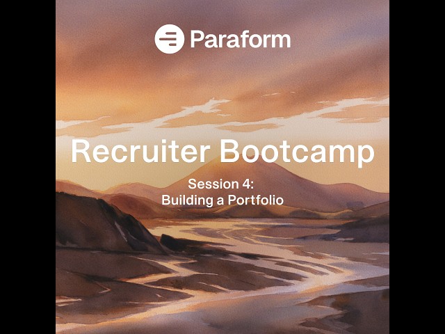 Bootcamp 4: Building a Portfolio