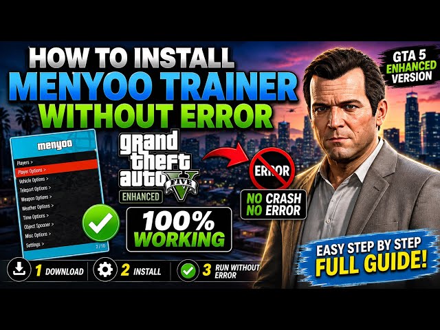 How to Install Menyoo Trainer in GTA 5 Enhanced (2026) | ScriptHookV + OpenIV