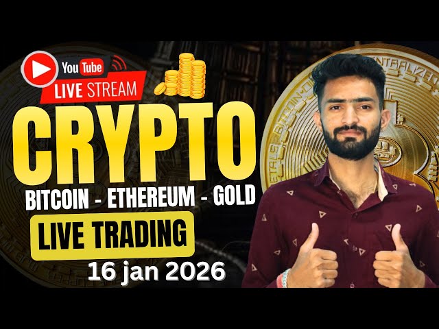 Today Live Crypto & Forex Trading | Btc Live Trading | gold Live Trading 16 janu 2026 | #BTC #Gold