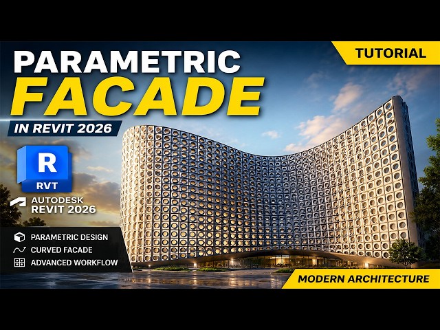 Adaptive Parametric Facade Design in Modern Architectural Skin.#revit2026 