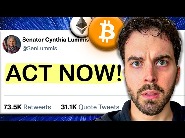 "I Urge You To Act Now.. Before the Opportunity Slips Away" Congress Crypto Bill Major Update