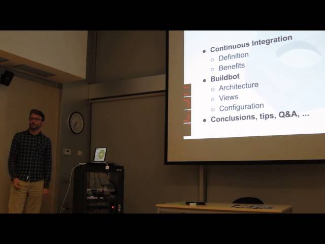 Inicio presentación de Buildbot: El framework de integración continua