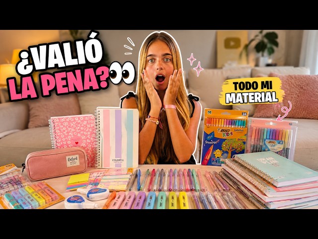 TODO MI MATERIAL ESCOLAR PARA LA VUELTA AL INSTI 📚🎒 | HAUL