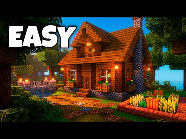 Minecraft Easy Survival House Tutorial 🏠