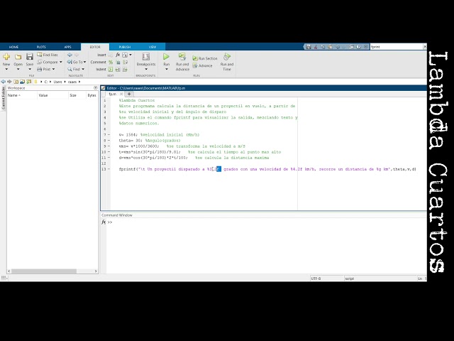 fprintf Matlab