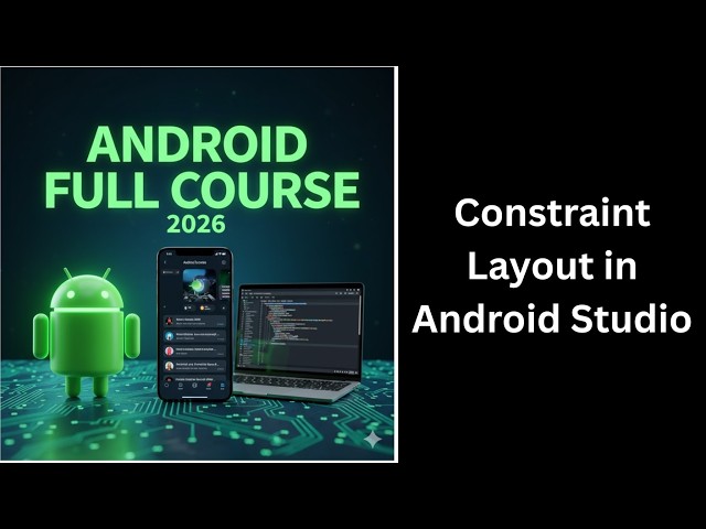 (422) ConstraintLayout in Android Studio | Build Responsive Android UI | Complete Android Course