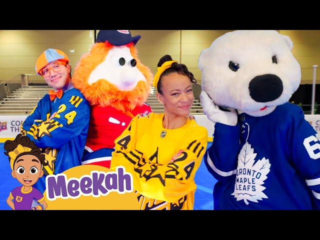 Blippi and Meekah's Hockey Adventure ! | Vehicle Video | Educational Videos for Kids