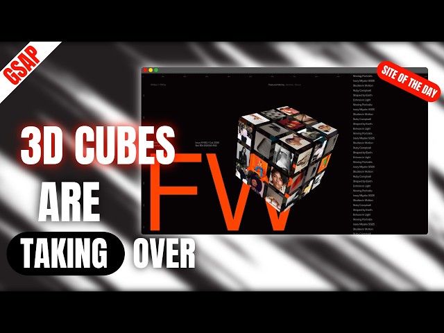 WHY HAVE FLAT IMAGES WHEN YOU CAN HAVE A 3D CUBE?