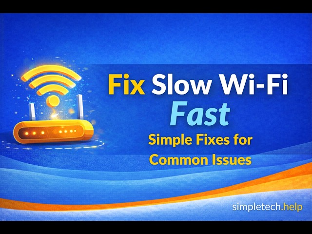 How To Fix Slow Wi-Fi and Speed It Up | SImpleTech Help