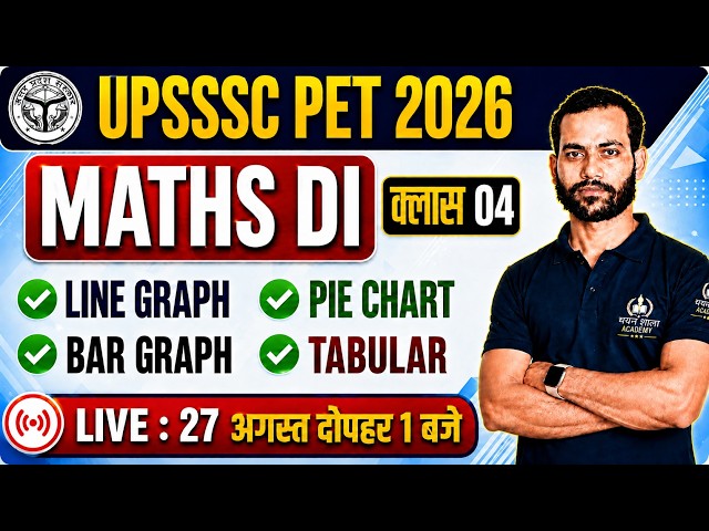 📊UPSSSC PET 2026 Math's & DI 🎯| Complete Syllabus | By Rishu Sir