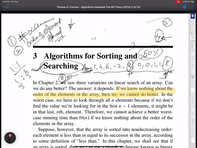 Binary search algorithm