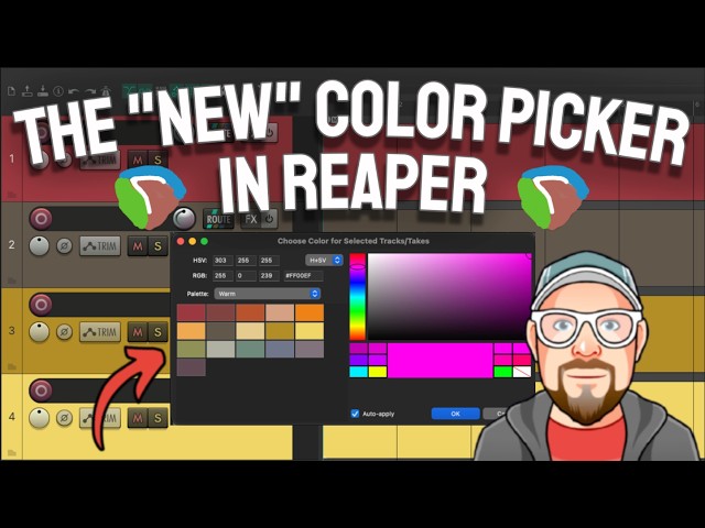 The "New" Color Picker in REAPER