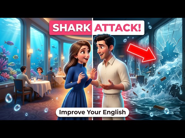 Our Anniversary Was a Disaster! 🦈 | English Story | A1 - A2