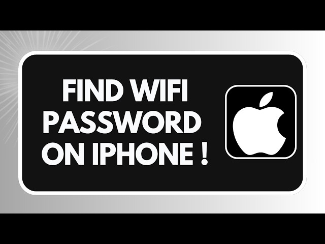 How to Find the Wi-Fi Password on Your iPhone