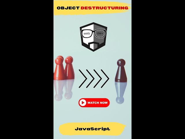 Create variables from JavaScript Object #shorts