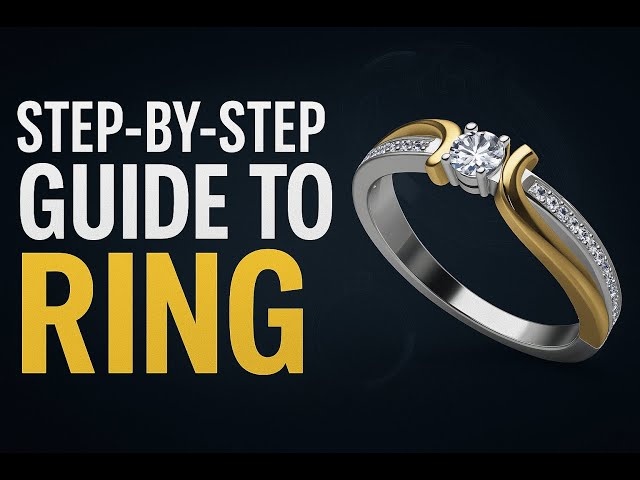 "Step-by-Step Jewelry CAD Tutorial | Design a Two-Tone Diamond Ring in Matrix 9"