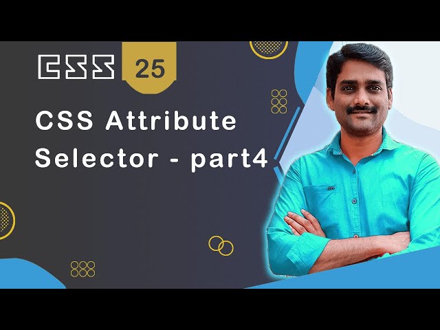 CSS Attribute selector Part 4 - CSS Tutorial 25 🚀