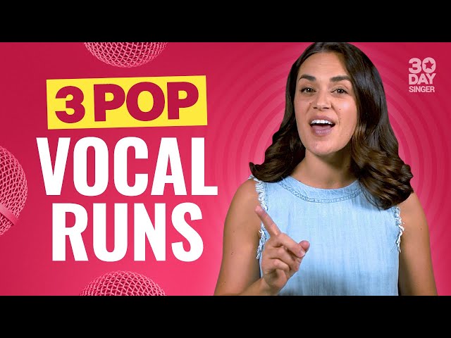 3 Pop vocal runs you NEED to know - easy singing lesson