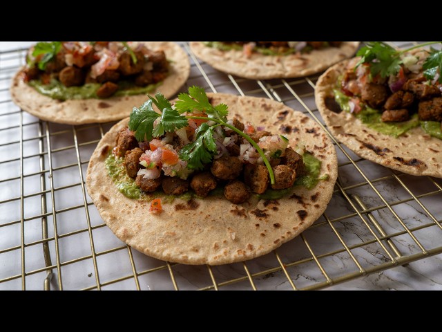 Delicious Soy Taco With Spicy Avocado Spread