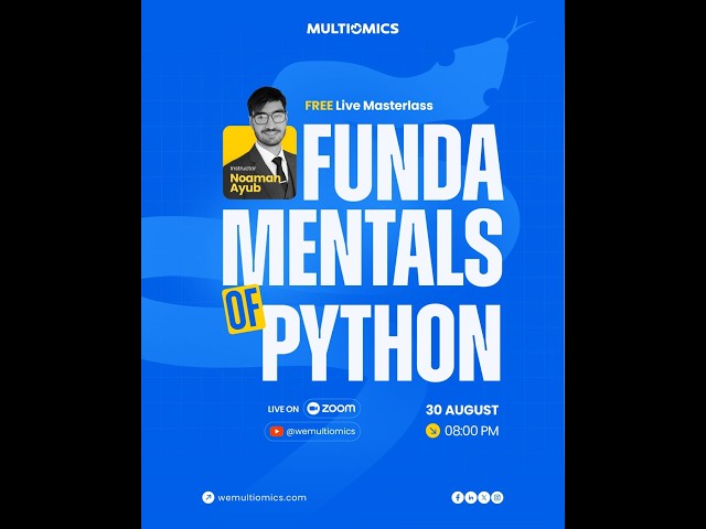 Fundamentals of Python | Masterclass | Sir Noaman Ayub