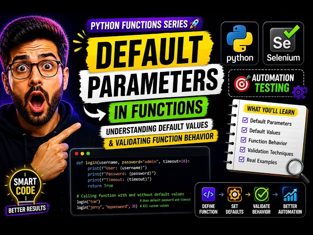 Python Function Design | Default Parameters and Validation