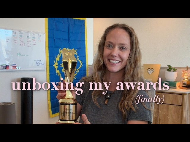 unboxing my awards (finally)