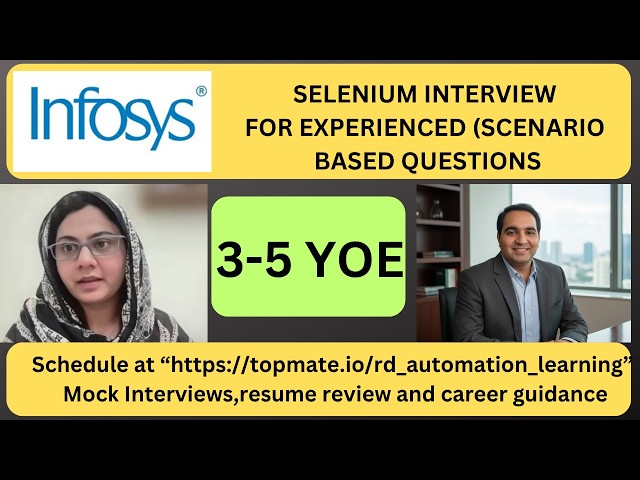 Automation Testing Interview Experience | Real-Time QA & SDET Interview Preparation 2026
