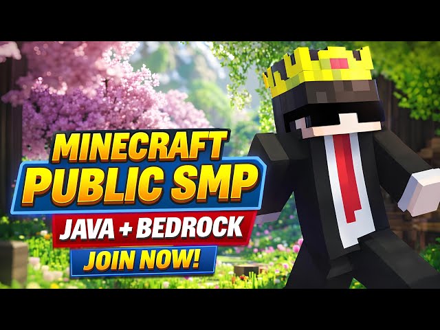 Minecraft Public SMP 🌸 | Java + Bedrock | Join Today #live #smp #minecraft