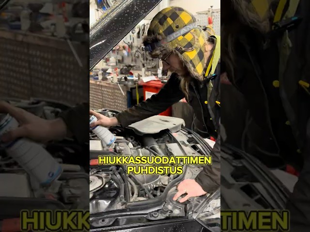 Hiukkassuodattimen (DPF) puhdistus dieselmoottoriin