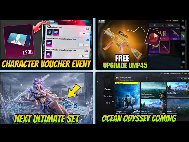 BIGGEST CHANGE 😱 BGMI NEXT MYTHIC FORGE GUN? / BGMI NEXT ULTIMATE SET /FREE CHARACTER VOUCHERS EVENT