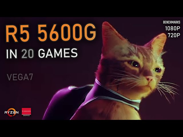 Ryzen 5 5600G (No dGPU - VEGA7) | 20 Games Tested at 720P & 1080P