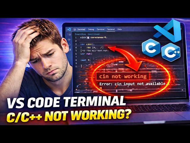 C/C++ Not Taking Input in VS Code Terminal | VS Code Terminal Not Working FIX