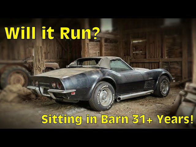BARN FRESH C3 Corvette Rescue! Will it Run after 31 Years Sitting?
