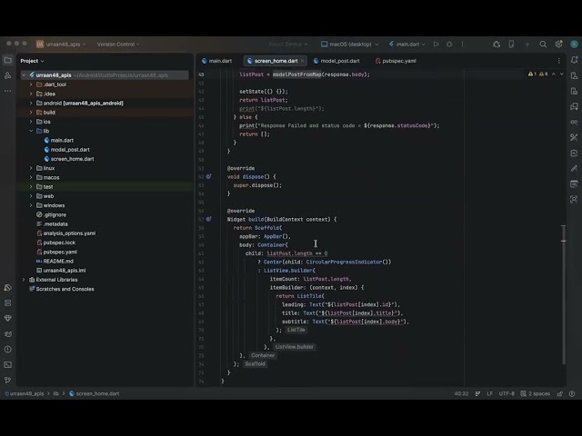 Flutter Lecture 15: APIs in Flutter Part 3 Batch 48