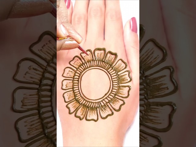 Beautiful back hand gol tikki mehndi design new|easy mehndi design|mehndi design|mehandi design|