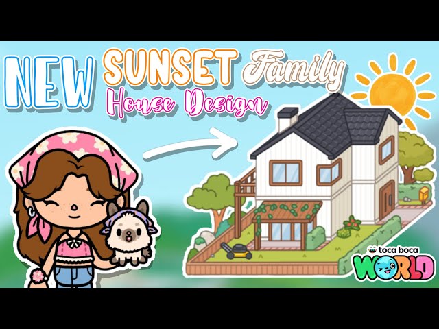 NEW Sunset House Family Design ☀️ Home Designer Update ✨ Toca Boca