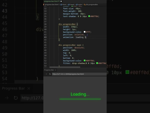 Building a Stylish Custom Progress Bar Using HTML and CSS | Step-by-Step Tutorial | Geekboots