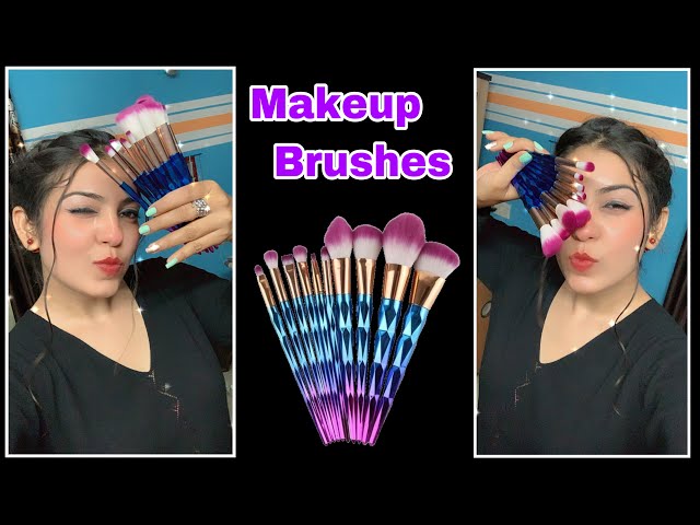 Diamond makeup brushes review | affordable makeup brushes | 299 rs makeup brushes | review |unboxing