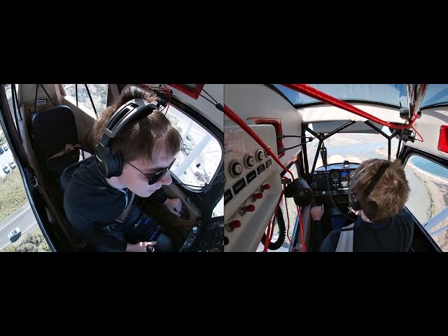 Citabria two point with light crosswind