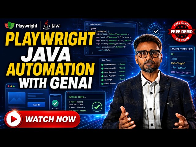Playwright Java Automation With GenAI | Complete Live Demo