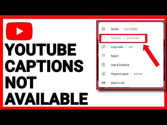 How to Fix YouTube caption not available problem solved