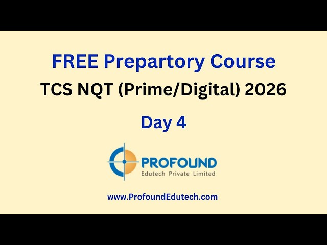 📘 TCS _NQT Advanced coding training Day 4