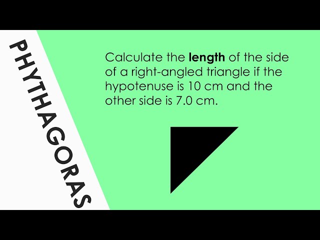 Pythagoras - Worked Example A